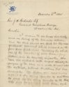Front of the Letter from Columbia Athletic Club President Alexander Grant to Georgetown President J. Havens Richards, S.J., December 4, 1894