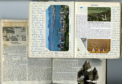 Pages from Hinckley-Werlich travel diary