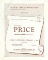 Program for Leontyne Price’s solo recital at the Arie Crown Theatre in Chicago, February 3, 1963