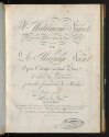 Cimarosa's Il matrimonio segreto, title page