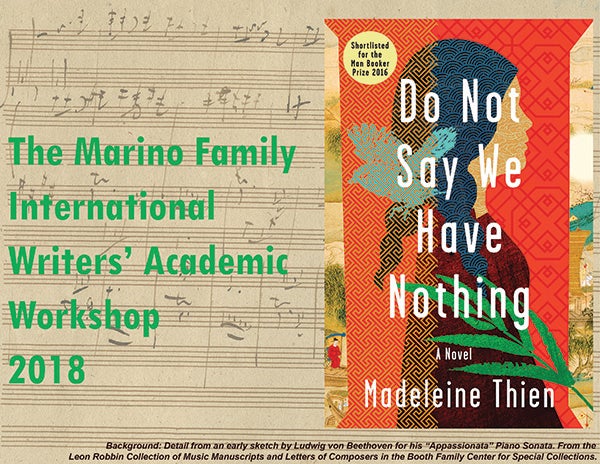 Cover artwork for the American paperback edition of Do not say we have nothing 