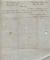 Prospectus of [August] 1848, blank third page with handwritten note