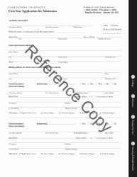 Printed application form 2021