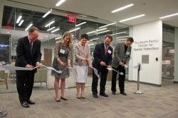 Color photo of ribbon cutting ceremony