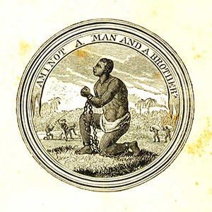 Antislavery movement medallion