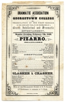 Handbill for Pizarro, performed on February 7, 1853