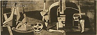 Still Life with Vise, engraving, soft ground, and aquatint