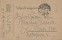 Feldpostkarten, address side in German, with Tabori postahivatal 59 postmark