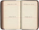 Diary 1918, blank pages from November 1918