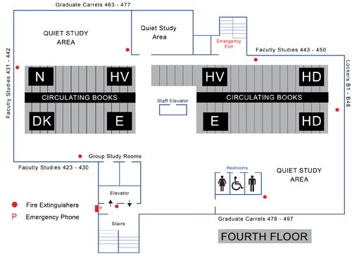 Lauinger Fourth Floor