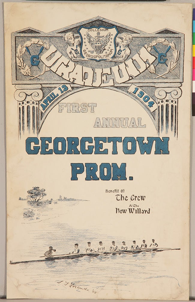 prom poster after conservation treatment