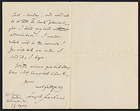 Joseph Joachim autograph letter, page 2