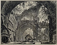 Hadrian's Villa: The Central Room of the Larger Thermae