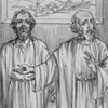 St. Barnabas defends St. Paul before the Disciples