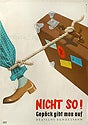 Nicht So! Gepäck gibt man auf Deutsche Bundesbahn Poster