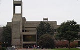 A view of Lauinger Library from Arlington