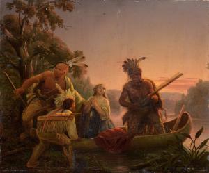 The Abduction of Daniel Boone’s Daughter by the Indians by Carl Ferdinand Wimar
