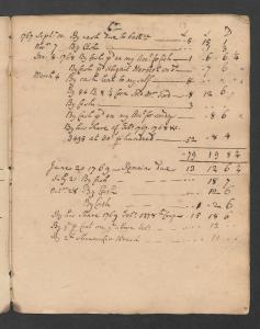 Account of Tenant Matthew Ellet, credits, 1767-1771 