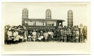 St. Peter Claver's school bus, 1927