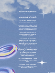 Poem with a background of blue sky with clouds and a few twinkling stars and a silver ring.
