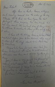 Handwritten correspondence