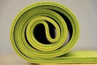 Green yoga mat