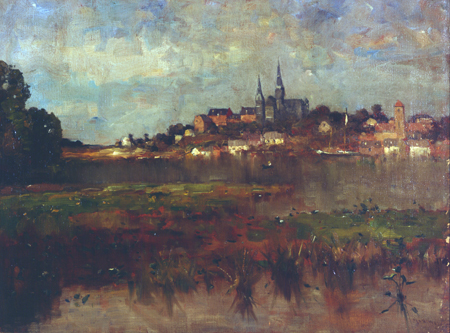 Max Weyl's View of Georgetown From the Virginia Shore
