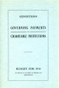 Cover of brochure on Conditions Governing Payments to Charitable Institutions. Budget for 1916 As Adopted by the Board of Estimate and Apportionment [The City of New York]