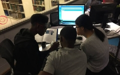 DCode members working with students in the Idea Lab