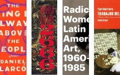 Collage of book covers by Latinx authors