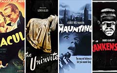Collage of Horror Movie DVD Covers