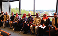 Librarians from Lauinger Library and Egypt sitting in the Murray Room