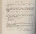 Regulations for Candidates for the Degree of Doctor of Medicine
