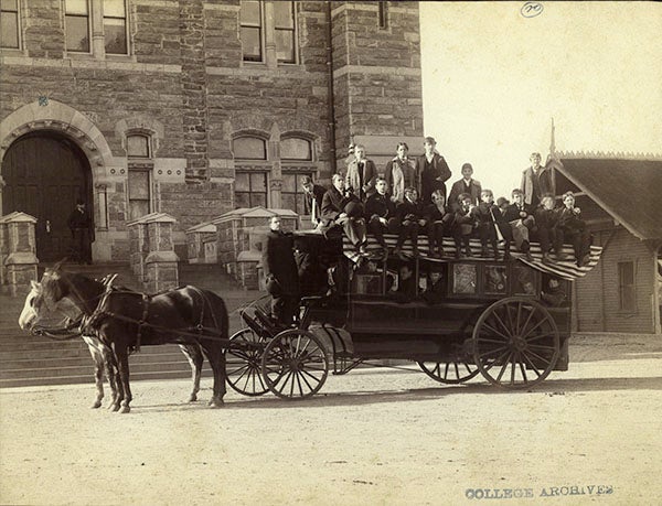 on the way to the Thanksgiving football game 1894