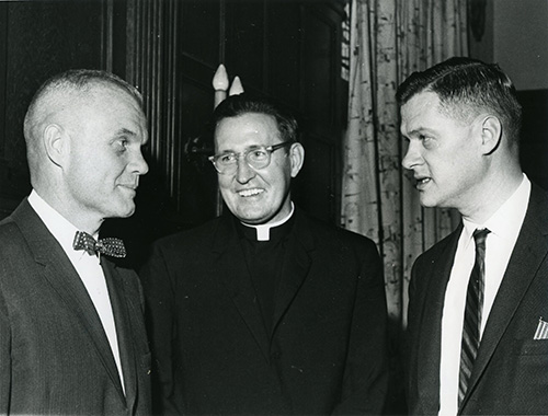 John Glenn, Fr. McCarthy and Dr. William Thaler