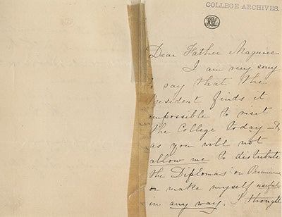 Harriet Lane Letter 1858 page 1