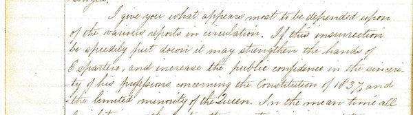 Washington Irving letter excerpt
