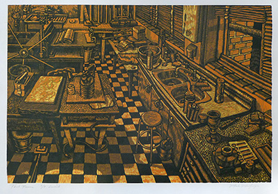 Mulfinger's color print "Print Room"
