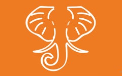 HathiTrust logo depicting an elephant on an orange background.