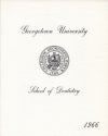 Program from the School of Dentistry Pregraduation Exercises, front cover