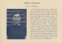 a portrait of Coach Al Exendine. Pictured in Ye Domesday Booke, 1916, with a column of text to the right of the photograph.