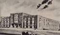 Architect’s sketch for a proposed new library. Georgetown Record, February 1954