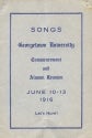 Commencement and Alumni Reunion songbook, front cover