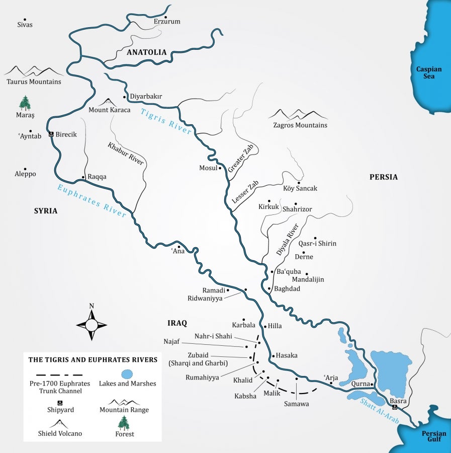 euphrates river map ile ilgili görsel sonucu