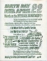 Flyer for the first Earth Day, April 22 [1970]