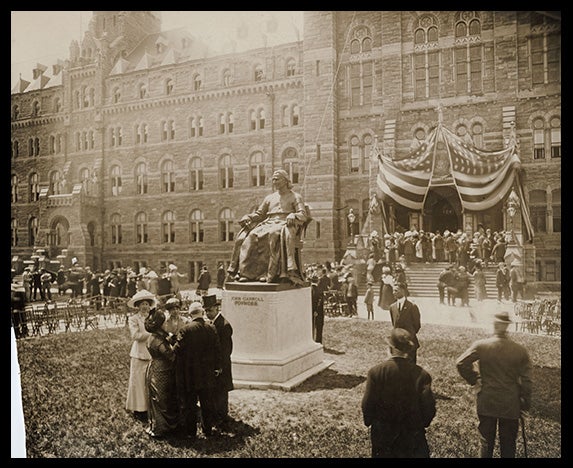Carroll Statue unveiling ceremony