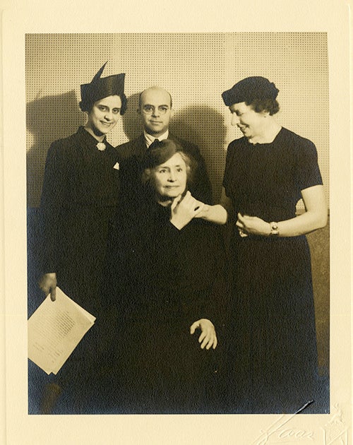 Photo of Lisa Sergio with Helen Keller