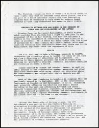 Overview of the Draft Platform for Action, page 3