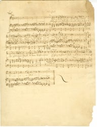 Mendelssohn's "Das Waldschloss" manuscript
