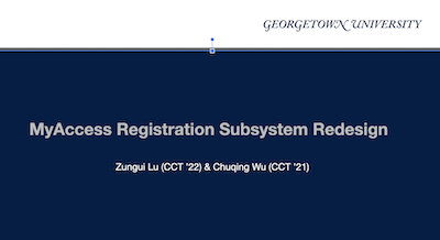 MyAccess Registration Subsystem Redesign